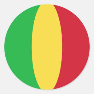 Adesivo de Bandeira Fisheye do Mali