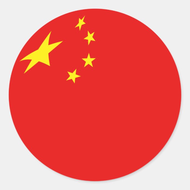 Adesivo de Bandeira Olho de Peixe da China (Frente)