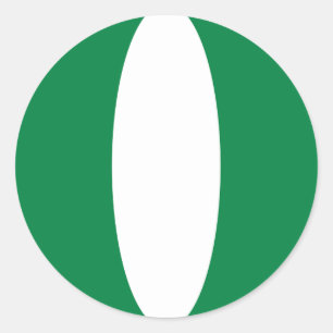 Adesivo de bandeira olho de peixe da Nigéria