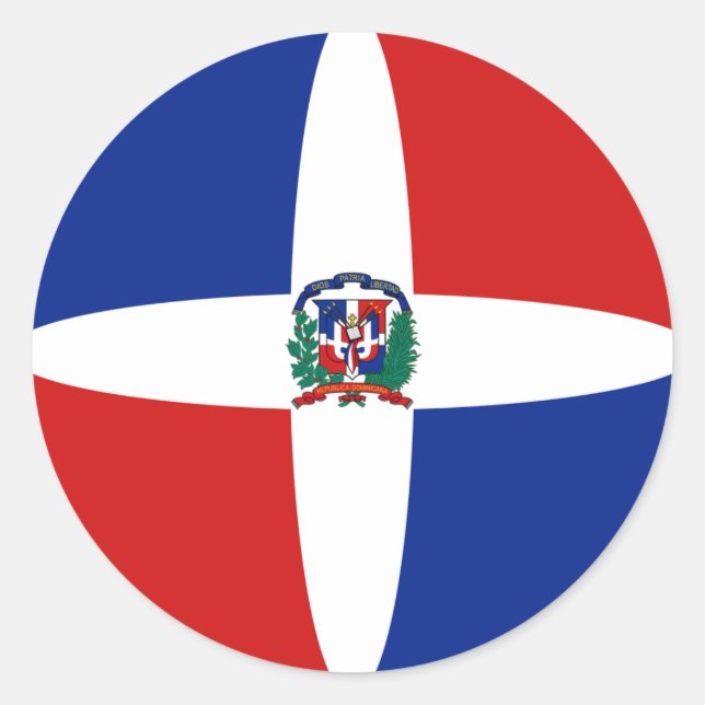 Adesivo de Bandeira Olho de Peixe da República Dom (Frente)