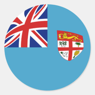 Adesivo de Bandeira Olho de Peixe de Fiji