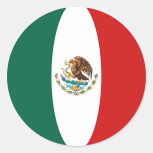 Adesivo de Bandeira Olho de Peixe México