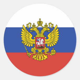 Adesivo de Bandeiras da Rússia