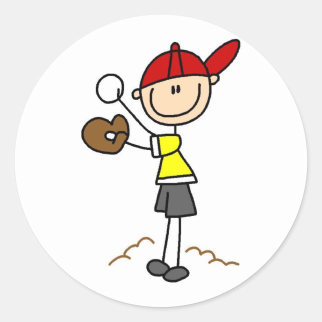 Adesivo de baseball Pitcher (Frente)