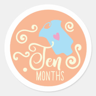 adesivo de bebê de 10 meses