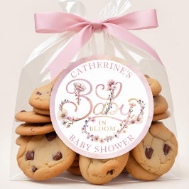 Adesivo de Bebê em Flor Dusty Pink – Boho Wil