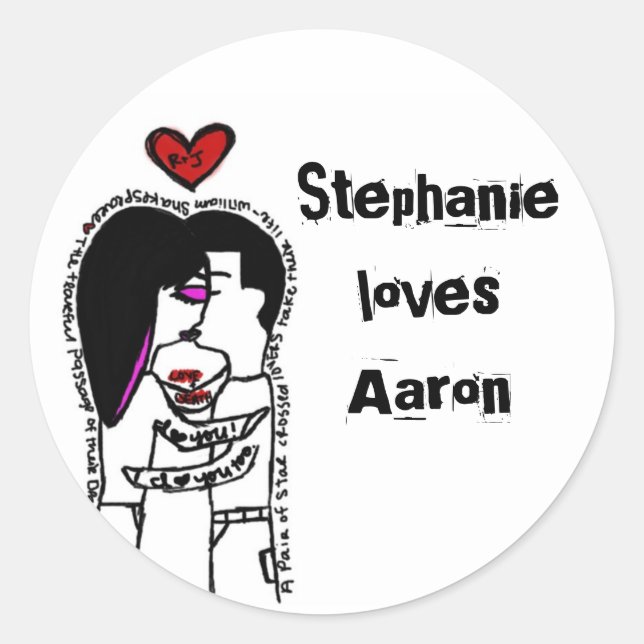 adesivo de beijos (Frente)