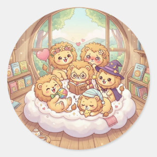 Adesivo de Berçário Cozy Lion Storytime