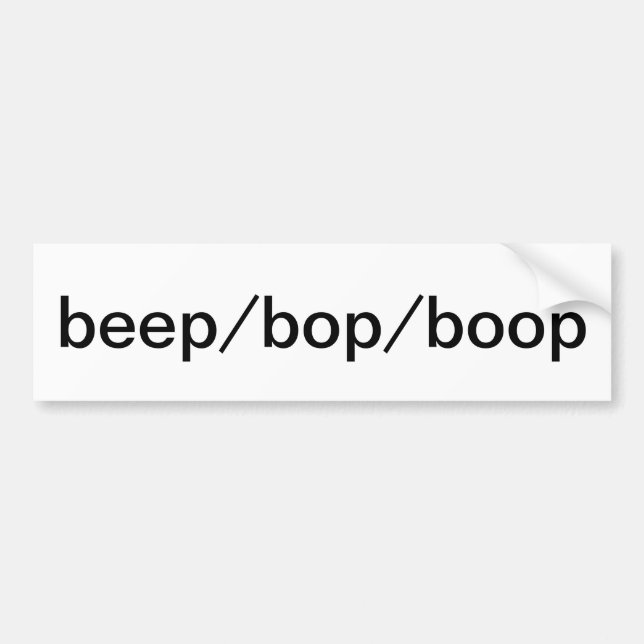Adesivo de bip/bop/boop (Frente)