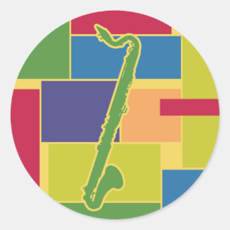 Adesivo de blocos de cores Clarinet de latão