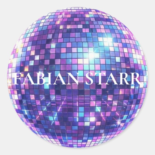 Adesivo de Bola de Discoteca Fabian Starr (Frente)