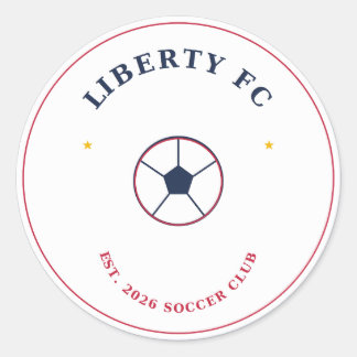 Adesivo de Bola de Futebol Liberty FC | Fã de Fute