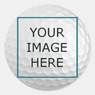 Adesivo de Bola de Golfe - Com Logotipo