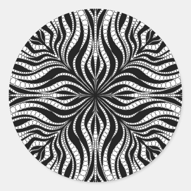 Adesivo de Bolinhas Preto e Branco (Frente)