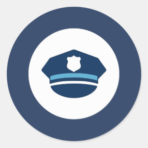 Adesivo de Boné de Oficial de Polícia