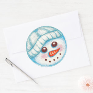 Adesivo de Boneco de Neve
