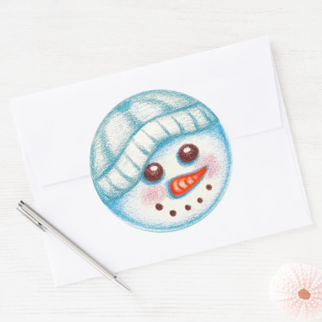 Adesivo de Boneco de Neve (Envelope)