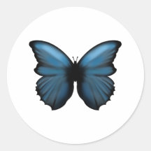 Adesivo de borboleta azul