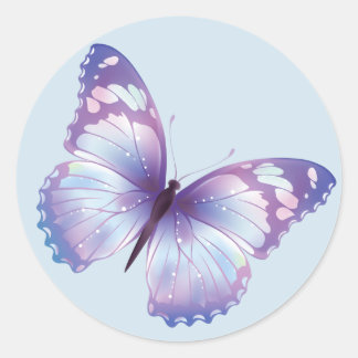 Adesivo de borboleta azul