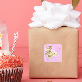 Adesivo de borboleta rosa cor-de-rosa