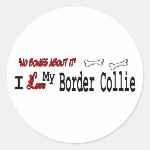Adesivo de Border Collie (I Love)