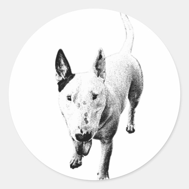 Adesivo de Bull Terrier – Grit Sticks (Frente)