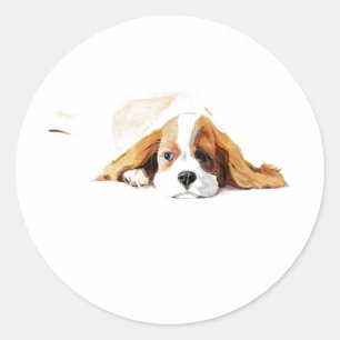 Adesivo de Cachorro King Cavalier, Presente Fofo