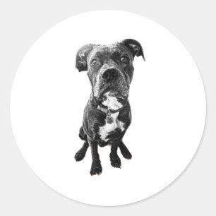 Adesivo de Cachorro Sentado – Pose Realista Preto
