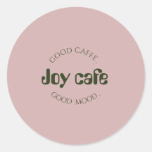Adesivo de Cafeteria Moderna | Etiqueta de Marca d