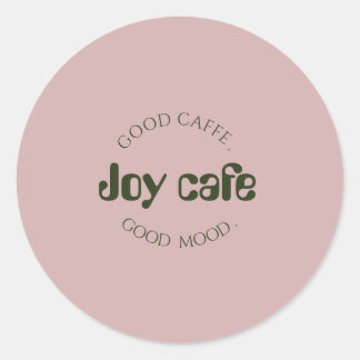 Adesivo de Cafeteria Moderna | Etiqueta de Marca d