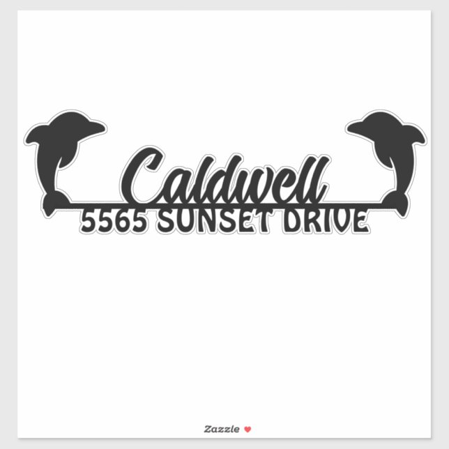 Adesivo de caixa de correio personalizada de golfi (Folha)