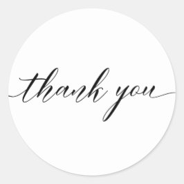 Adesivo de Caligrafia com Roteiro de Agradecimento