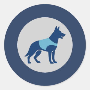 Adesivo de Cão da Unidade Canina da Polícia