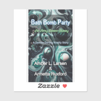 Adesivo de capa de festa de bomba de banho