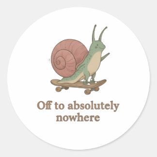 Adesivo de Caracol Engraçado – Adesivo de Animal E