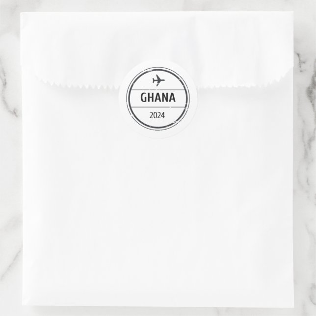 Adesivo de Carimbo de Passaporte de Gana (Bolsa)