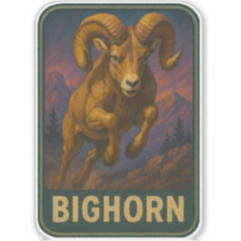 Adesivo de Carneiro Bighorn