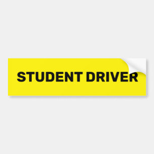 Adesivo de Carro para Motorista Estudante
