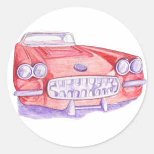 Adesivo de carro vermelho