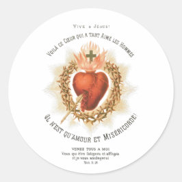Adesivo de Cartão Santo do Sagrado Coração de Jesu