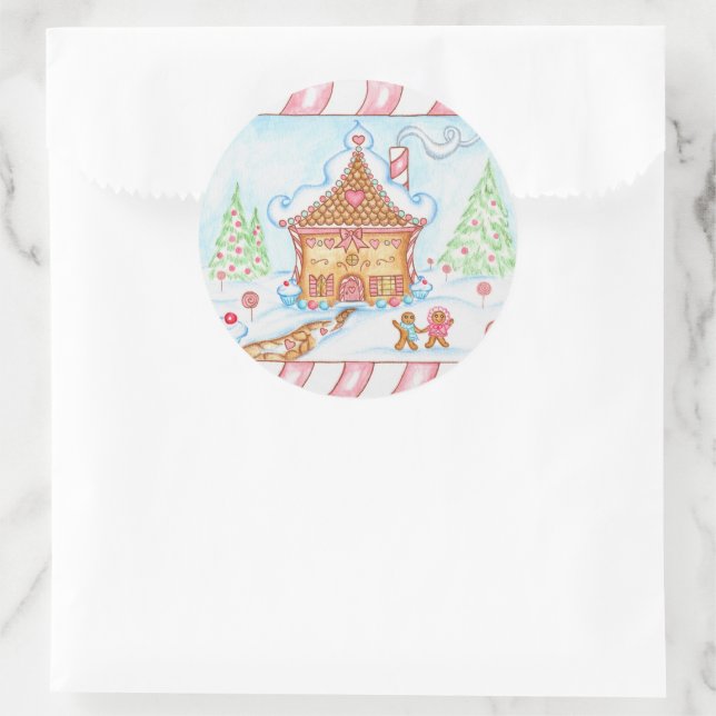 Adesivo de Casa de Pão de Mel (Bolsa)