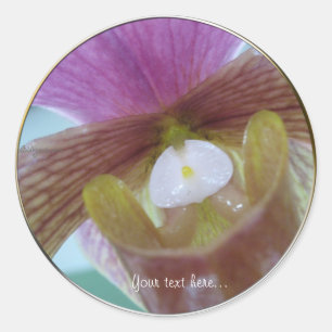 Adesivo de Casamento da Orquídea Amarela Rosa