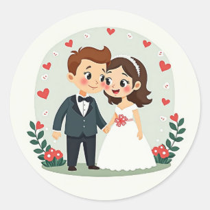 Adesivo de Casamento de Amor