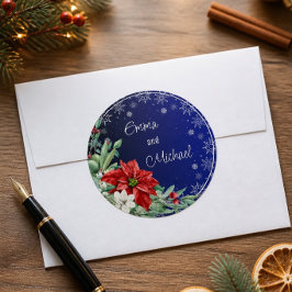 Adesivo de casamento de Natal