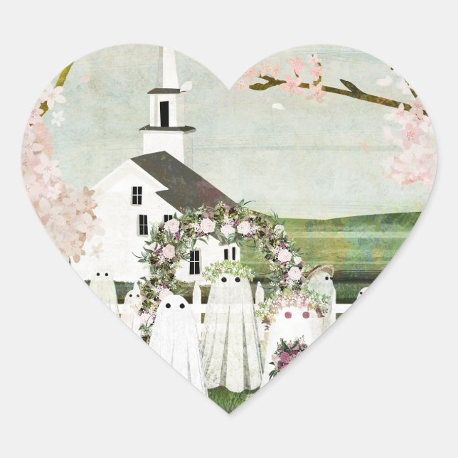 Adesivo de Casamento Fantasma (Frente)