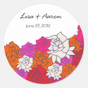 Adesivo de casamento Lovely Roses-2