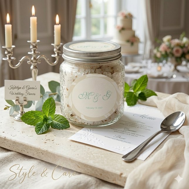 Adesivo de Casamento Minimalista com Design de Uni (Minimalist Wedding Sticker Graceful Union Design)