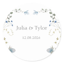 Adesivo de Casamento Minimalista Elegante