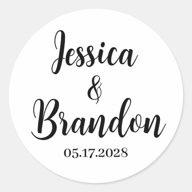 Adesivo de Casamento Personalizado WBL-02_rdv1 (Frente)