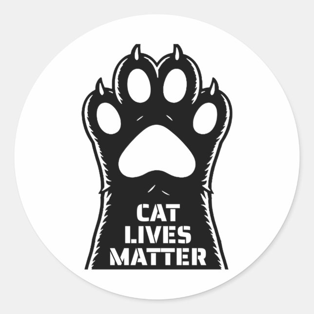 Adesivo De Cat Lives Sticker (Frente)